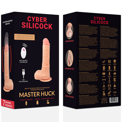 CYBER SILICOCK - FERNBEDIENUNG REALISTISCH MASTER HUCK 20.9 CM -O- 4 CM - Sexotim