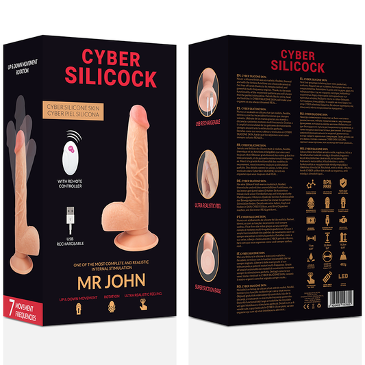 CYBER SILICOCK - FERNBEDIENUNG REALISTISCH MR JOHN 23.88 CM -O- 4.3 CM - Sexotim