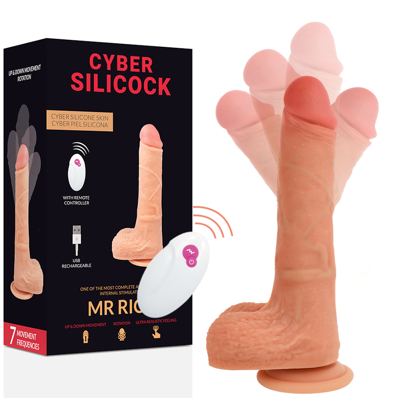 CYBER SILICOCK - FERNBEDIENUNG REALISTISCH MR RICK 20.9 CM -O- 4 CM - Sexotim