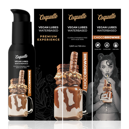 COQUETTE CHIC DESIRE - PREMIUM-ERLEBNIS 100 ML VEGANES GLEITMITTEL CHOCOBROWNIE - Sexotim