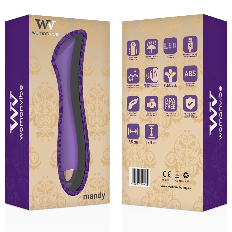 WOMANVIBE - MANDY "K" PUNKT SILIKON AUFLADBARER VIBRATOR - Sexotim