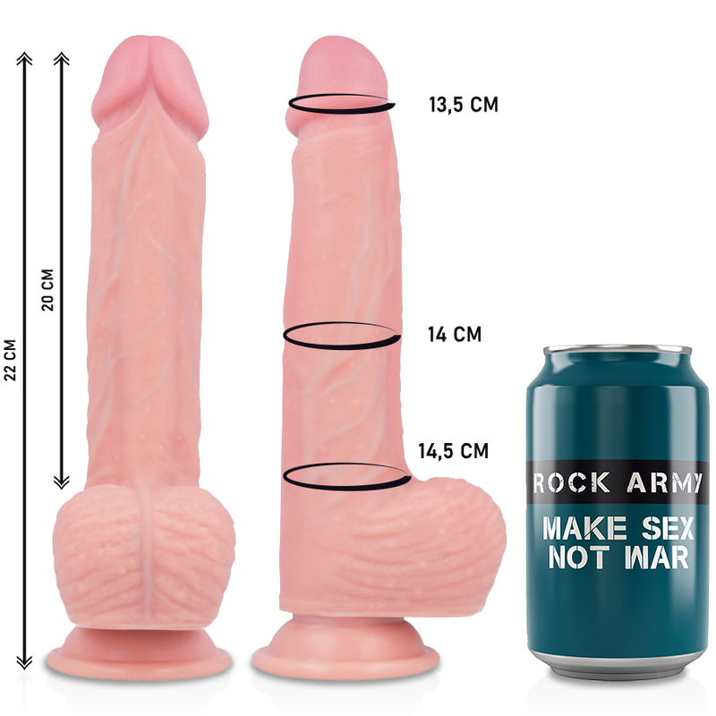 ROCKARMY - GURT + HAWK-ROTATOR UND VIBRATOR 22 CM -O- 4.6 CM - Sexotim