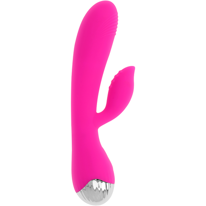 OHMAMA - WIEDERAUFLADBARER VIBRATOR MIT KANINCHEN 10 VIBRATIONSMODI 19 CM - Sexotim