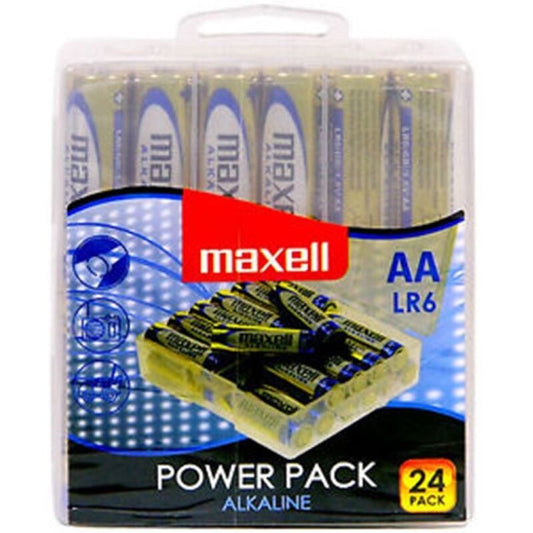 MAXELL - ALKALINE BATTERIE AA LR6 PACK * 24 BATTERIEN - Sexotim