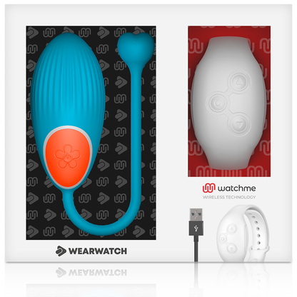 WEARWATCH - WATCHME-TECHNOLOGIE FERNBEDIENUNG EGG BLUE / NIVEO - Sexotim