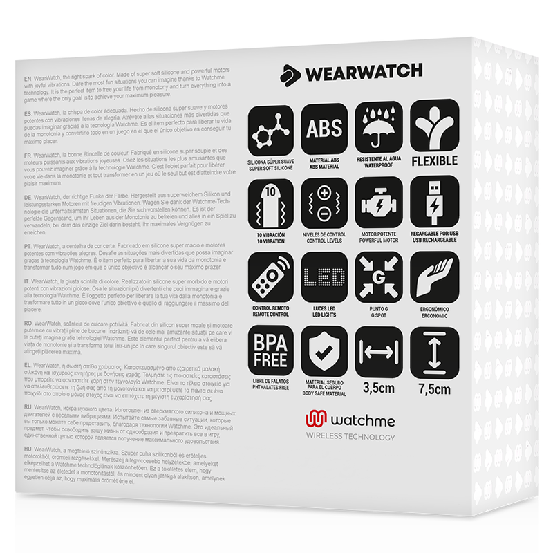 WEARWATCH - EGG FERNBEDIENUNG WATCHME TECHNOLOGIE MEERWASSER / JET - Sexotim