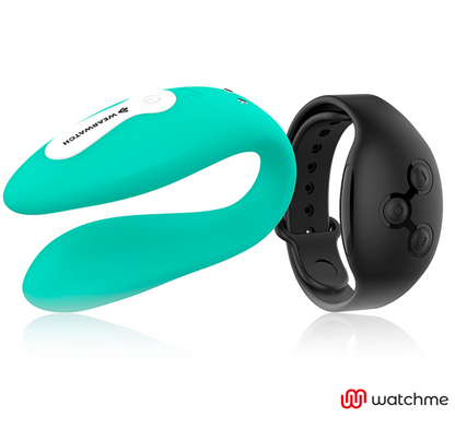 WEARWATCH - DUAL-TECHNOLOGIE VIBRATOR WATCHME AQUAMARINE / JET - Sexotim