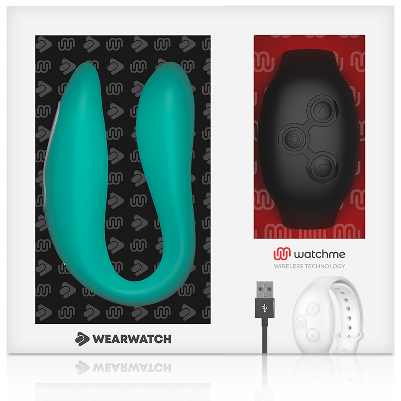 WEARWATCH - DUAL-TECHNOLOGIE VIBRATOR WATCHME AQUAMARINE / JET - Sexotim