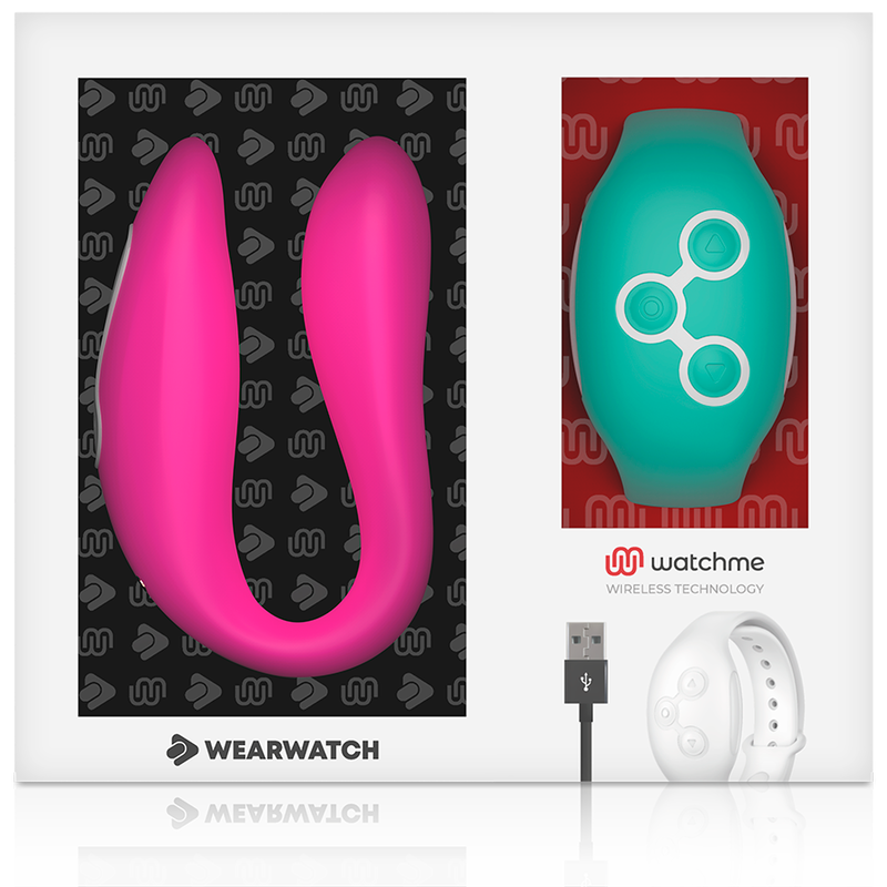 WEARWATCH - DUAL-TECHNOLOGIE-WATCHME-VIBRATOR FUCHSIA / MEERWASSER - Sexotim