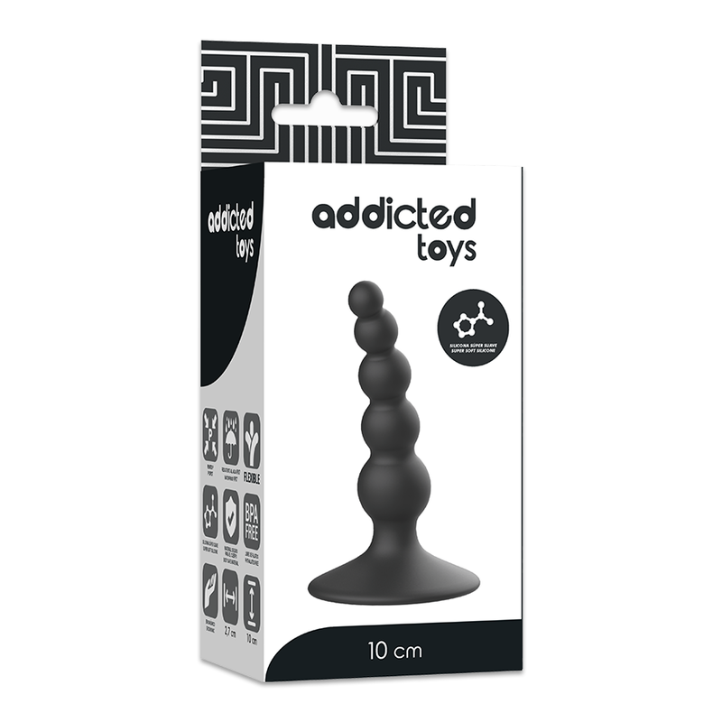 ADDICTED TOYS - ANAL SEXUELLER PLUG 10 CM SCHWARZ - Sexotim