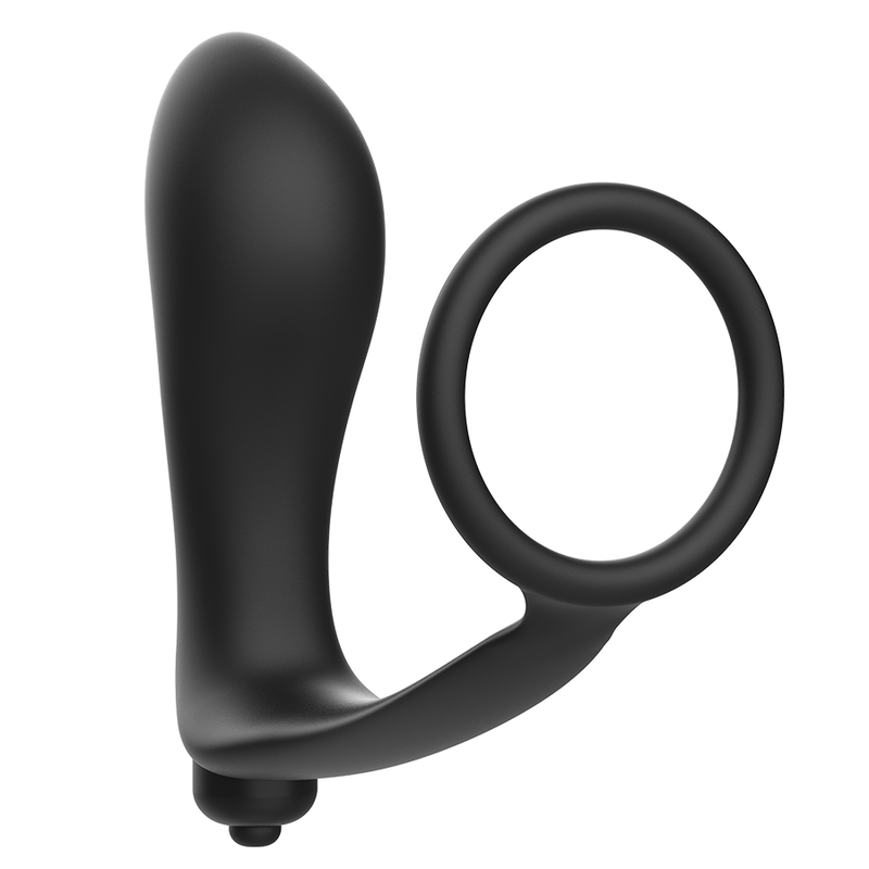 ADDICTED TOYS - VIBRATORISCHER ANALPLUG MIT PENISRING - Sexotim