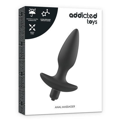 ADDICTED TOYS - MASSAGER PLUG ANAL MIT VIBRATION SCHWARZ - Sexotim